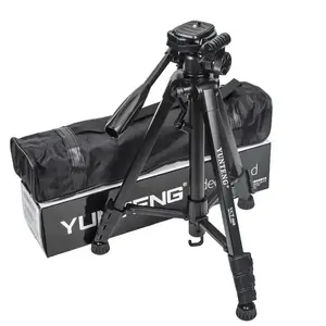 Yunteng YT668 tripod kamera, dudukan kamera Monopod Aluminium paduan tinggi maksimum 152cm