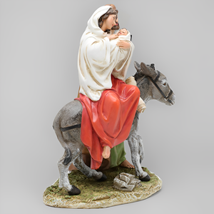 Statues religieuses catholiques en résine, polyesterine, grande taille, la Sainte Famille en fuite d'Égypte, cadeau de prière - Product Image 4