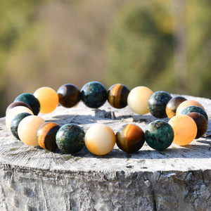 Vintage Natural Stone Agate Beaded Bracelet Fashion Treatment Handmade Jewelry for Women Uionen 663 - Product Image 2
