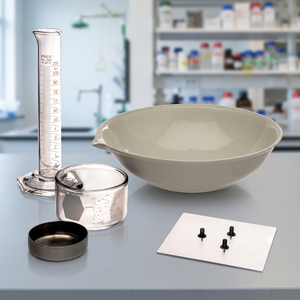 Conjunto de aparatos para determinar el límite de contracción con platillo evaporador de porcelana y vaso de vidrio para pruebas de contracción volumétrica y consistencia del suelo - Product Image 2