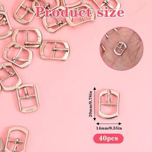 Hebillas de metal de una sola punta para zapatos, cinturones, bolsos y artesanías de cuero - Product Image 3