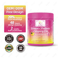 Gummies Probiotiques DUOZI pour Femmes avec Orme Rouge pour la Santé Intime, Équilibre du pH, Contrôle des Odeurs et Flore Saine, 60 Gummies à Base de Plantes