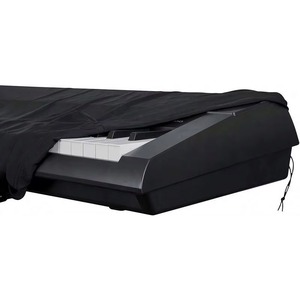 Housse de clavier extensible en Spandex certifiée BSCI, compatible avec les claviers de 61 à 76 touches, avec cordon élastique réglable pour une protection optimale des claviers numériques - Product Image 3