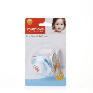 mumlove pacifiers 2021 PBA free pacifier with chain 1pcs in blister card cheap enough bpa free pacifier