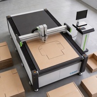 Machine de découpe CNC pour carton, boîtes à pizza, emballages en carton gris, papier kraft, carton alvéolé
