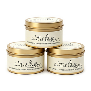 Vela Aromática de Estaño Dorado, Regalo de Boda, Regalo de Cumpleaños, Regalo Festivo, Estilo Clásico, Hecho a Mano, Natural, de Larga Duración - Product Image 6
