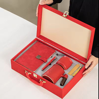 Coffret Cadeau d'Entreprise pour la Graduation et Noël : Tasse à Thé et Carnet en PU – Cadeau Original