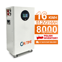 Batterie LiFePO4 10KWH 15KWH 16KWH en stock entrepôt UE avec BMS à équilibrage actif et garantie 10 ans pour systèmes solaires résidentiels