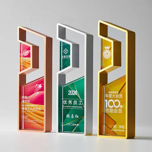 جائزة تقدير الجوائز الكريستالية المعدنية المخصصة - Product Image 3