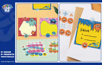 Ensemble de notes autocollantes en papier Strange Us Monster 4*4 + 1 autocollant décoratif pour scrapbooking et journalisation |   Recruter des Agents Exclusifs Mondiaux