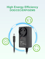 Conception longue durée de vie 12V 24V 48V 2A 3A 4A 5A 6A Adaptateur secteur avec fiches interchangeables