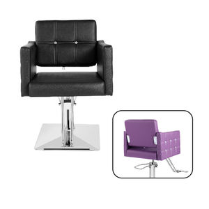 Fauteuil de barbier classique inclinable avec repose-pieds en cuir synthétique plastique PET pour salon de coiffure Utilisation de la coupe de cheveux EVA Acier inoxydable - Product Image 3