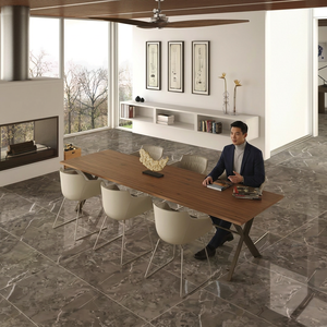 Venice Brown 600x1200mm Glossy Polished Porcelain Wall Floor Tiles Marble Look 8.5mm - Product Image 6