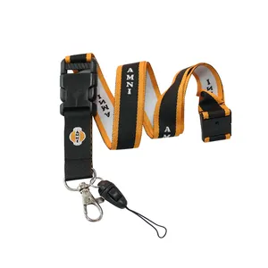 Мультяшный Печатный рекламный ремень для мобильного телефона полиэстеровый шнурок с карманами Свободный Дизайн Жаккардовый Плетеный шнурок