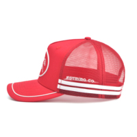 Casquette Trucker Personnalisée Brodée, Casquette Trucker 5 Panneaux, Casquette Trucker avec Patch Brodé Personnalisé, Casquette Trucker en Maille en Gros pour Hommes