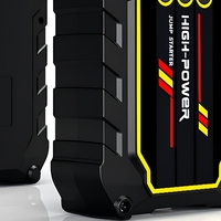 Démarreur de batterie de voiture avec compresseur d'air - Batterie externe d'urgence 12V pour démarrage et gonflage