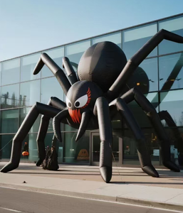 Araña Inflable Terrorífica con Ojos Espeluznantes <span class=keywords><strong>de</strong></span> 8-10 pies, Impermeable, con LED, Duradera, para Entrada <span class=keywords><strong>de</strong></span> Casa Embrujada, Fiesta <span class=keywords><strong>de</strong></span> Halloween - Product Image 2