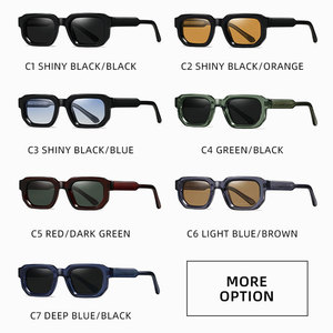Gafas de Sol de Moda de Alta Calidad con Lentes Marrones Anaranjados UV400 para Mujer, Gafas de Sol Cuadradas Únicas Más Populares, Personalizadas de PC - Product Image 5