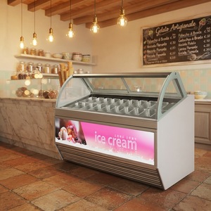 Vitrina Refrigerada RTK para Helados con Puerta de Vidrio, Exhibidor de Helados en Paquetes, Congelador para Conos de Helado - Product Image 4