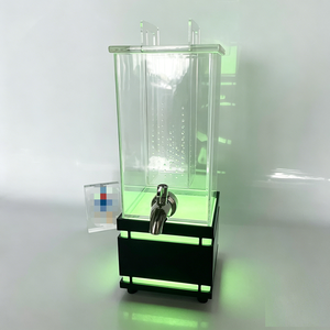Best Selling Waterproof Custom Clear Square LED Lit 2 Gallon Acrylic <b>Drink</b> Dispenser For Restaurant Home Party Use - Product Image 1