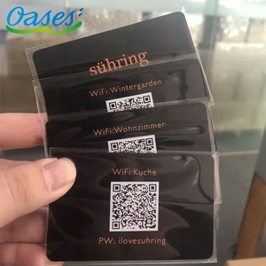 Nhà Máy Giá Tùy Chỉnh Chip Thẻ Tín Dụng Kích Thước Trống Metak Thẻ Thành Viên Kim Loại Màu Đen Kinh Doanh Thẻ Với Mã QR - Product Image 4