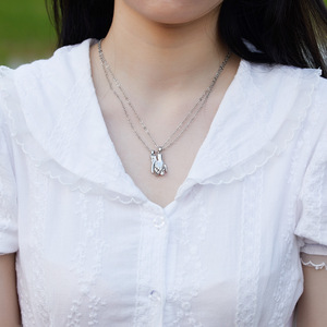 Collar de Pareja con Dije Magnético a Juego, Regalo de San Valentín, Joyería para Enamorados, 2 Piezas/Par - Product Image 3