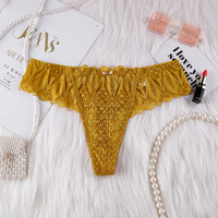 ZhenShangMei Culottes en dentelle sexy pour femmes, style bikini hipster, légers et doux, taille haute