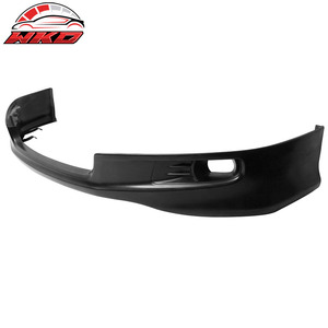 Compatible con Toyota Camry 07-09, labio de parachoques delantero estilo SE de fábrica, negro sin pintar, PU de alta calidad, accesorio exterior. - Product Image 4