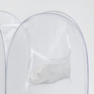 Cesto della biancheria <span class=keywords><strong>sporca</strong></span> a rete pieghevole con doppia stampa laterale grande capacità a doppio manico in rete cesto della biancheria sporco - Product Image 6