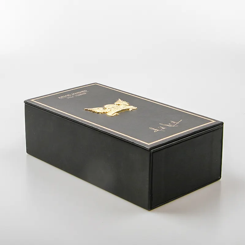 Decoratieve Luxe Parfum Verpakking Dozen Met Gouden Stempelen Parfum Doos Luxe Verpakking Parfum Fles Dozen Met Logo