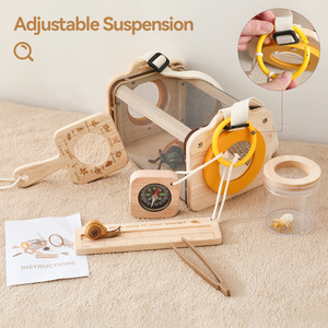 Set di <span class=keywords><strong>Puzzle</strong></span> in Legno Multifunzionale ed Ecologico per Avventure all'Aperto dei Bambini, Include Lente d'Ingrandimento e Giocattoli per Catturare Insetti Beiyang - Product Image 3