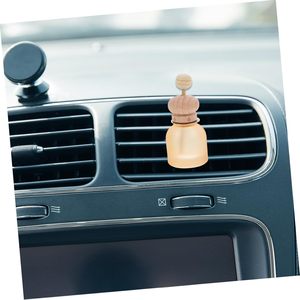 10ml Frosted Empty Glass Perfume Bottles Refillable Car Fragrance <strong>Diffuser</strong> Vials for Aromatherapy Essential Oils With <strong>Vent</strong> <strong>Clip</strong> - Product Image 5