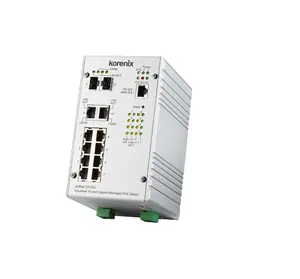 Korenix Jetnet 5310G 工业 8 PoE + 2G 组合管理高功率 IEEE802.3at PoE 交换机