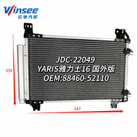 Condenseur de refroidisseur d'air haute performance pour TOYOTA Highlander MCU28/ 01-07 88460-52110 Fabricant de systèmes de climatisation