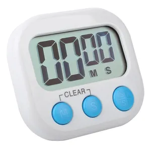 Timer Digital Alarm dapur, penghitung waktu mundur Lcd dapur magnetik