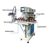 Machine d'impression pour montres, fonctionne avec un plateau tournant et des ballons, fonctionne sur plusieurs couleurs, imprimante, jouets, boutons, 6 couleurs
