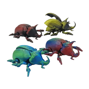 Vashine Figurine d'action imprimée en 3D, jouets pour enfants en forme de coléoptère, insecte flexible en PLA cristallin, collection créative pour enfants - Product Image 3