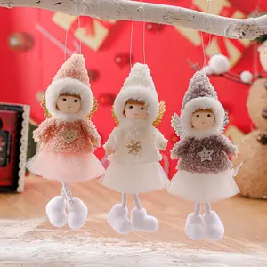 2022クリスマスぬいぐるみバレエガールエンジェルラグ人形ぬいぐるみクリスマスハンギングエンジェルペンダントクリスマスツリー用