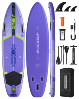 Planche de paddle gonflable OEM personnalisée 11'6''*35''*6'' tout usage 450LBS, technologie Drop Stitch, triple aileron, design personnalisé, planche de surf SUP