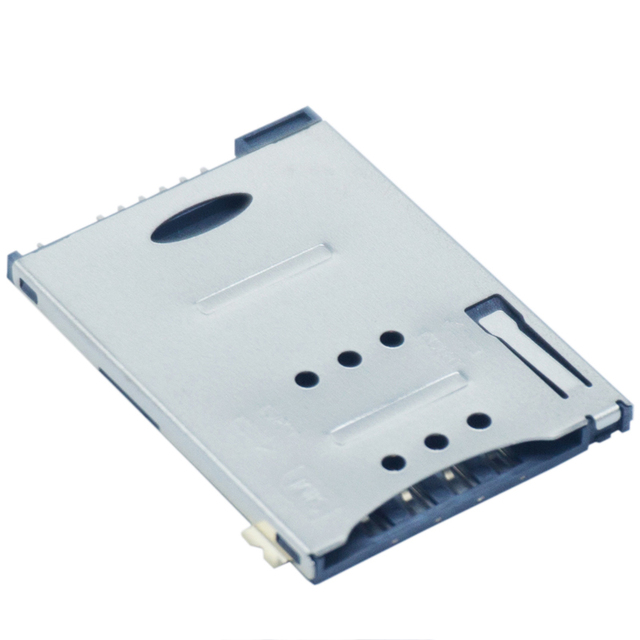 SMT Push Push Type 8 Pin Sim Card Connector
