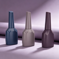 Échantillon Gratuit de Bouteille de Vernis Gel OEM/ODM Personnalisée, Bouteille Vide de Vernis à Ongles avec Bouchon et Pinceau, Bouteilles en Verre de Style Luxe pour Gel UV