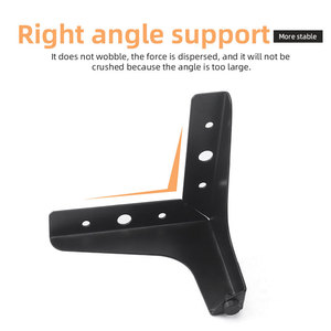 Yonfia FL10002 Offre Spéciale noir canapé triangle cône jambes support en fer lourd or table meubles Jambes - Product Image 3