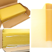 Hojas de cera de abeja orgánica para colmena de apicultura, hoja de base de cera de abeja para abejas