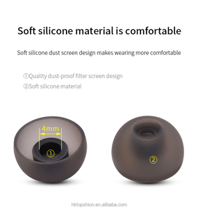 6 pièces L M S Silicone embouts d'oreille Kits de protection bouchons d'oreilles pour Samsung <span class=keywords><strong>Galaxy</strong></span> <span class=keywords><strong>Buds</strong></span> <span class=keywords><strong>2</strong></span> embout de remplacement avec maille anti-poussière - Product Image 4