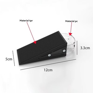 Butoir de <span class=keywords><strong>porte</strong></span> en caoutchouc double face robuste antidérapant avec poignée pour la maison et le bureau (vente en gros) - Product Image 3