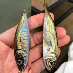 Leurre de pêche rapide en métal 3D lumineux, simulation réaliste, 30g 40g 60g 80g, pour la pêche en eau salée - Product Image 6