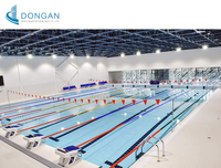 Edificio de Gimnasio con Estructura de Acero Q355B de Gran Envergadura, Diseñado en 3D con Tekla, para Piscina Comunitaria y Sala de Entrenamiento