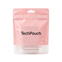 Emballage personnalisé imprimé pour accessoires de téléphonie mobile, câble de données USB, sac en plastique à fermeture éclair avec fenêtre et trou