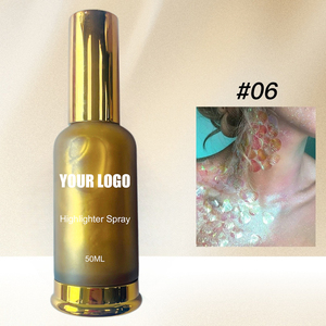 Spray <span class=keywords><strong>Iluminador</strong></span> Corporal Vegano de Marca Privada, Alta Pigmentación, Brillo Mineral, <span class=keywords><strong>Iluminador</strong></span> Líquido, 50 ml, Bronceador de Piel, Luminoso - Product Image 6
