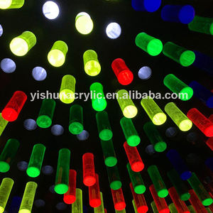 Piezas de varilla de iluminación led acrílica de color translúcido personalizado, clavijas de plástico pmma para juguetes para niños - Product Image 6